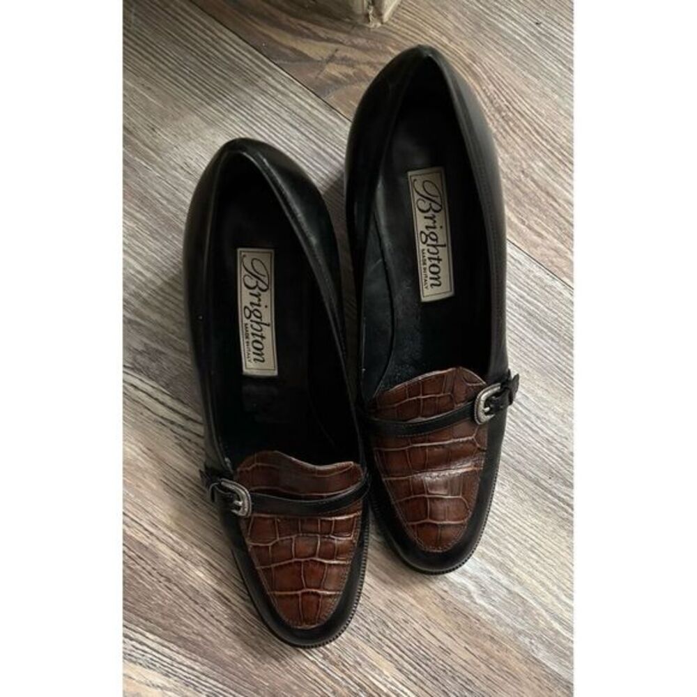 Brighton‎ block heel loafers size 7.5